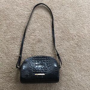 Brahmin faux alligator purse with long strap